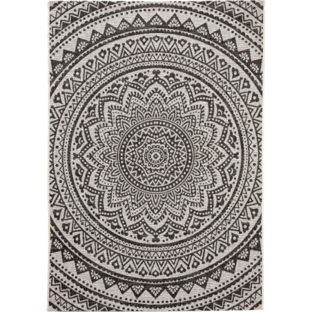 Sise- ja välisvaip Cleo valge/must 240x340 cm | FreshDesign.ee