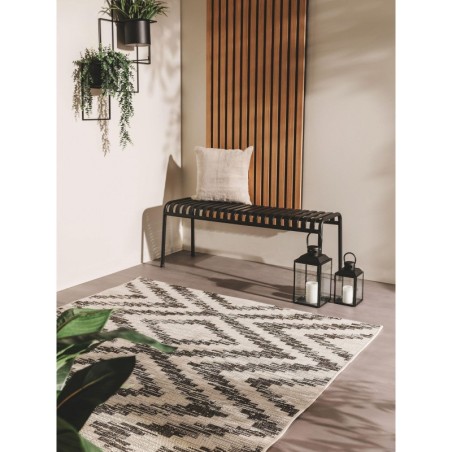 Sise- ja välisvaip Cleo valge/must 200x290 cm