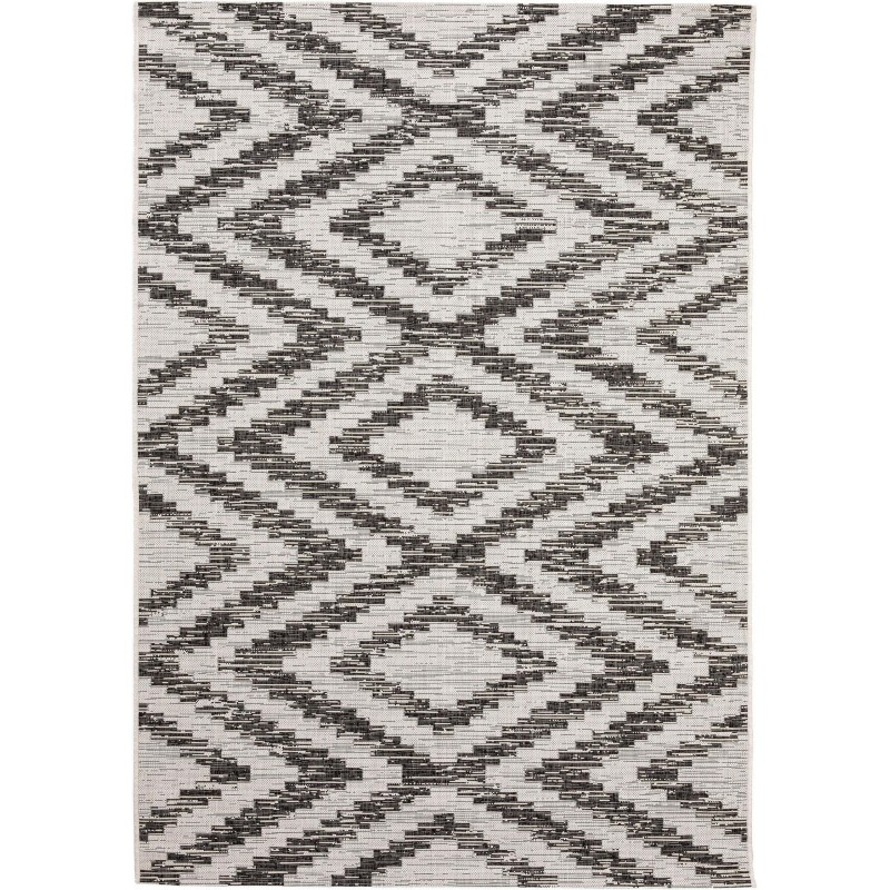 Sise- ja välisvaip Cleo valge/must 160x230 cm | FreshDesign.ee