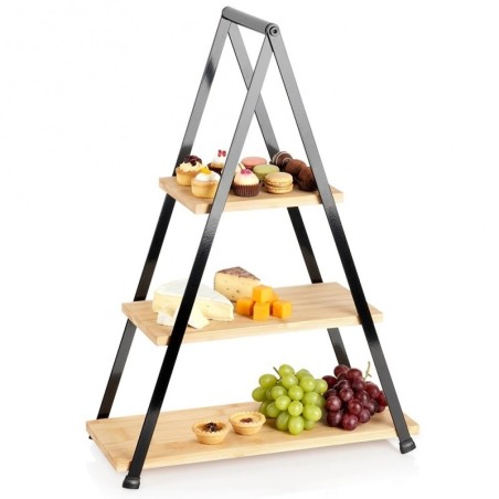 3-korruseline bambusest tordialus, 53 cm | FreshDesign.ee