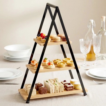 3-korruseline bambusest tordialus, 53 cm