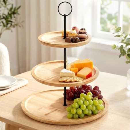 3-korruseline bambusest tordialus, 34 cm