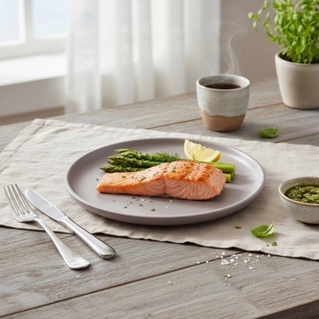 Keraamilisest plaadist söögitaldrik, hall SKANDI, 26,5 cm