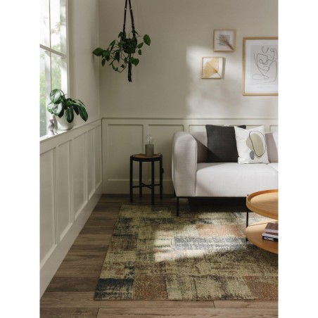 Madal vaip Frencie beež/sinine 80x165 cm