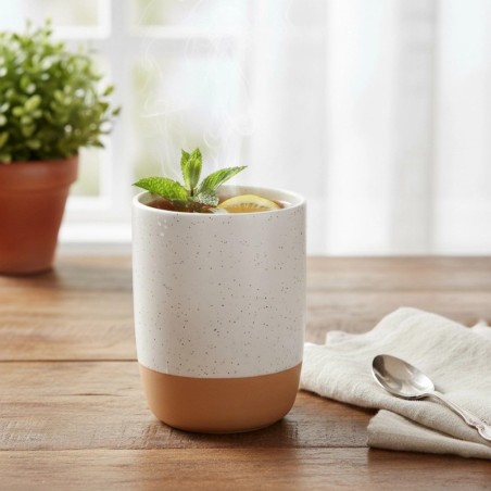 Valge keraamiline kruus 340 ml