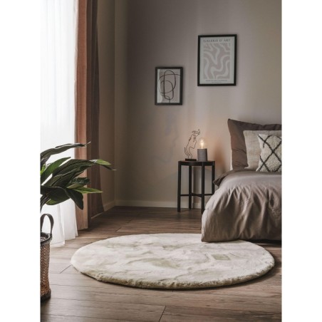 Pehme vaip Dave Cream Ø 80 cm ümmargune