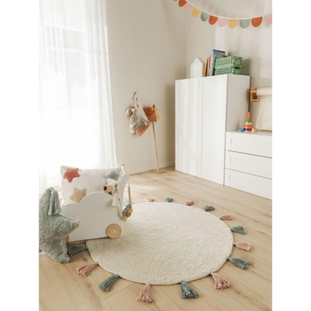 Pestav lastevaip Malu Cream Ø 100 cm ümar