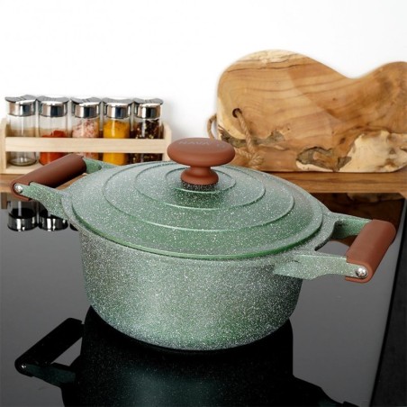 Graniit pott kaanega OMEGA 24 cm, 4,4 l