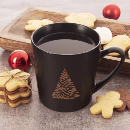 Must portselanist kruus jõulupuu 500 ml