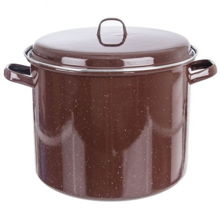 Pruun emailitud pott BROWN 32 cm, 20 l