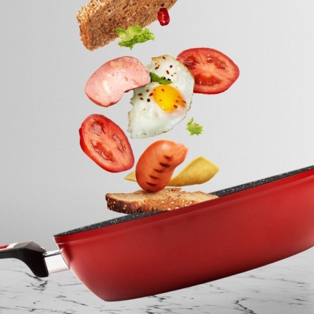 Klaaskaanega sügav graniidist pann TAURUS 28 cm, 3,8 l