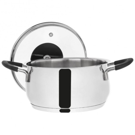 Klaaskaanega teraspott DALIE 18 cm, 2,6 l