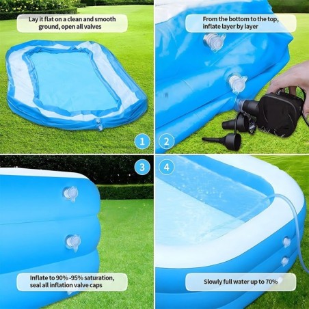 Täispuhutav bassein 245x150x43 cm | FreshDesign.ee