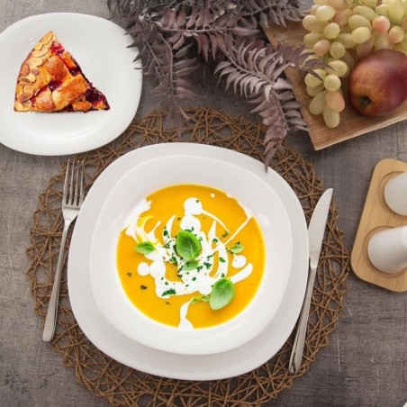 LUNA klaasist õhtusöögikomplekt, 18 tk.