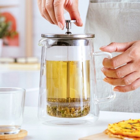 Kohvi- ja tee presskann, klaas, termo, kahe seinaga, ACER, 600 ml