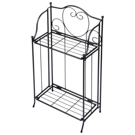 Mustast metallist kahekorruseline lillealu... | FreshDesign.ee