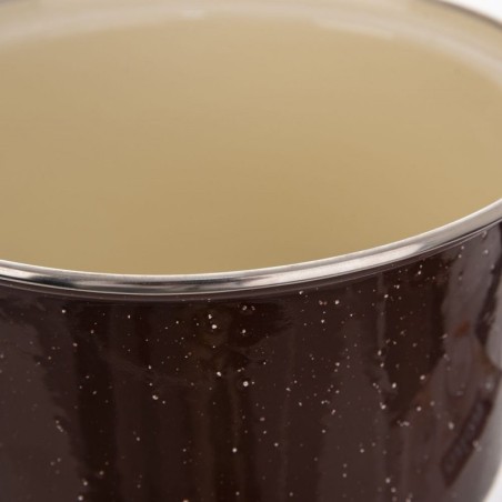 Emaileeritud kaanega pott, pruun, PRUUN, 2... | FreshDesign.ee