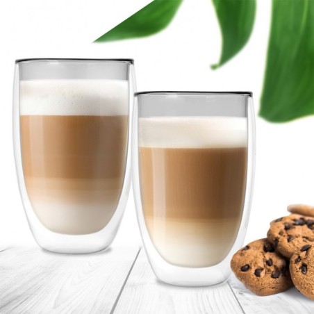 Topeltseinaga termoklaasid latte jaoks DOUBLE 460 ml 2 tk.