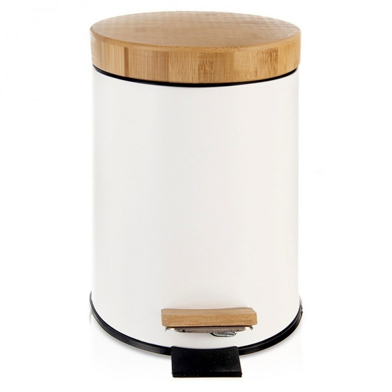 Metallist prügikast pedaaliga valge WHITEL... | FreshDesign.ee