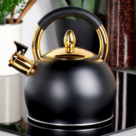 Veekeetja vilega, teras, must, kuldne, 3 l | FreshDesign.ee