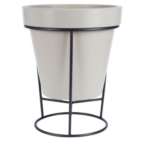 Metallist lillepotialus, must, kahepoolne,... | FreshDesign.ee