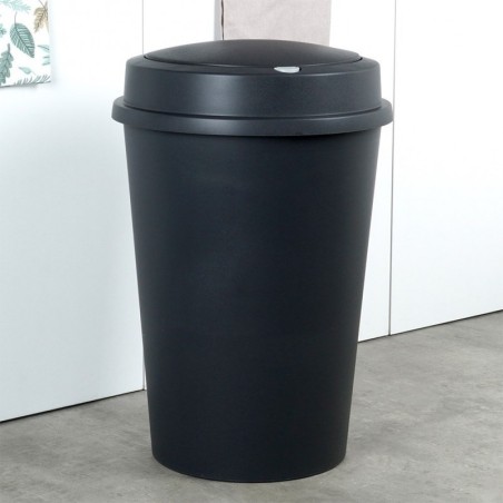 Plastikust prügikast must 47 l