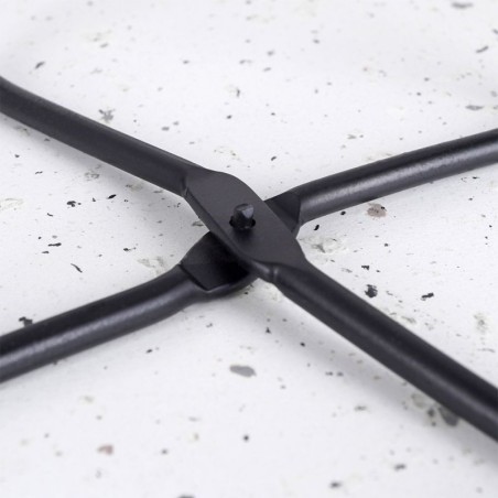 Lillepott alusel, metall, must, 16,5x42 cm | FreshDesign.ee