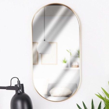 Seinapeegel kuldne ovaalne 50x25 cm | FreshDesign.ee