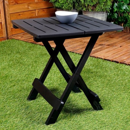 Kokkupandav aialaud must 44x44x50 cm