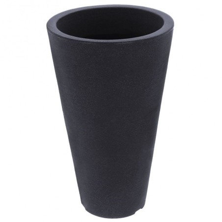 Plastikust aiapott, hall, ümmargune, 28x45 cm | FreshDesign.ee