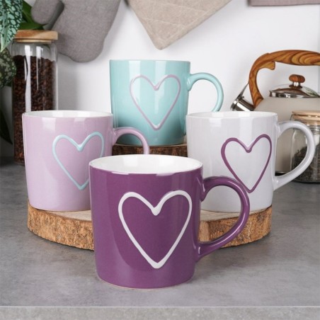 Keraamilised kruusid 600 ml 4 tk.