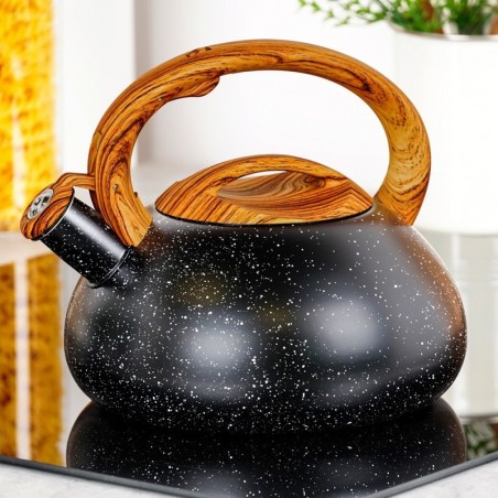 Veekeetja vilega, teras, must, 3 l