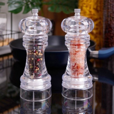 Akrüül pipra- ja soolaveski 16 cm 2 tk.