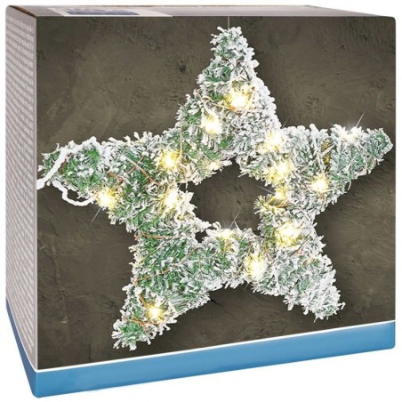 40 LED helendav täht 58 cm