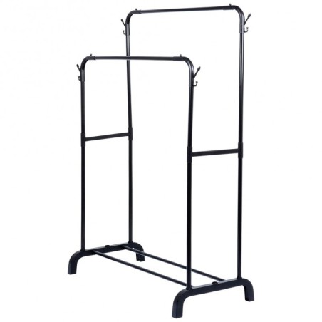 Riidestange metallist must topelt 110x45x152 cm | FreshDesign.ee