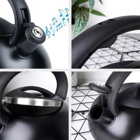 Veekeetja vilega, teras, must, 3 l | FreshDesign.ee