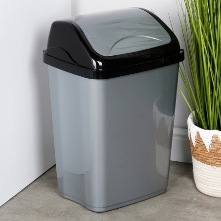 Plastikust prügikast hall 26 l