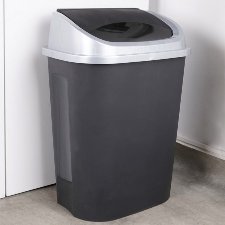 Plastikust prügikast must 50 l