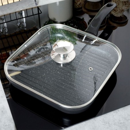 GRANDE kandiline klaasist kaas 27x27 cm | FreshDesign.ee