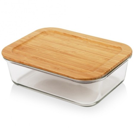 Klaasist toidunõu bambusest kaane ja tihen... | FreshDesign.ee