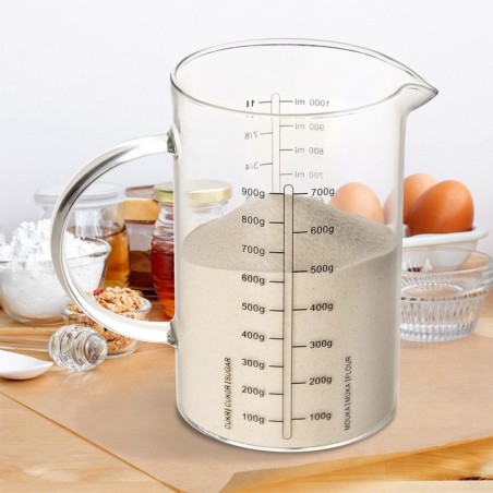 Klaasist köögi mõõtetops 1 l