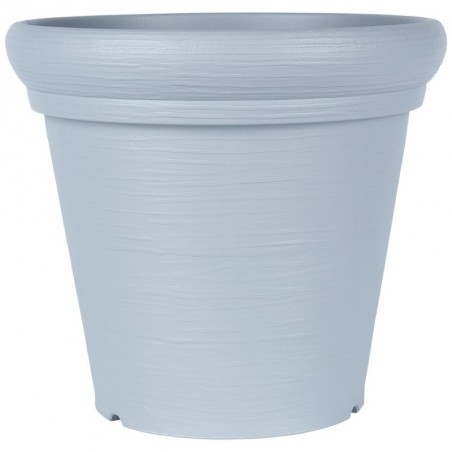 Plastikust aiapott, hall, ümmargune, 38x34 cm