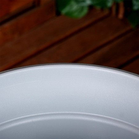 Plastikust aiapott, hall, ümmargune, 38x34 cm | FreshDesign.ee