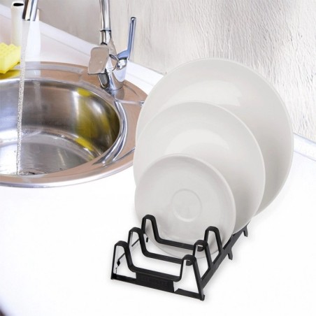 Alus kaante ja taldriku jaoks, must, 30x14x6 cm