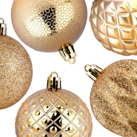 Purunemiskindlad jõuluehted, kuld, 6 cm, 35 tk. | FreshDesign.ee