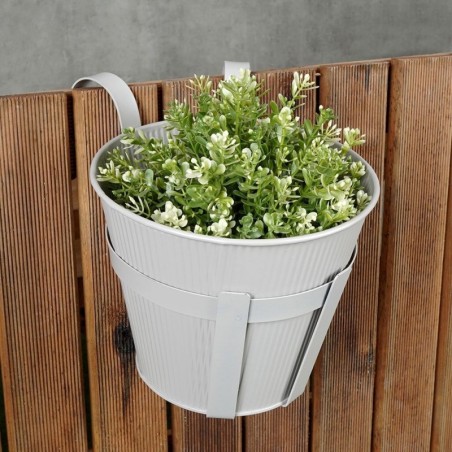 Metallist rõdu lillepott hall 20 cm