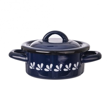 Sinine emailitud pott MODROBILA 12 cm, 600 ml