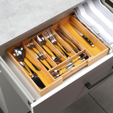 Pikendatav bambusest söögiriistade vaheosa sahtlile 28-45x33,5 cm