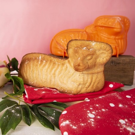 Silikoonist küpsetusvorm lamba oranž