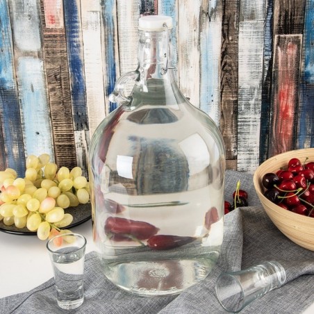 Klambriga klaaspudel 5 l